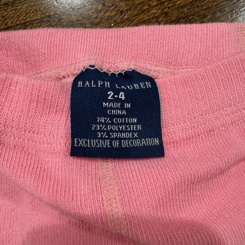 Ralph Lauren Pink Tights - Picture 2 of 2